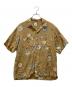 KARL HELMUT（カールヘルム）の古着「総柄半袖シャツ」｜ベージュ