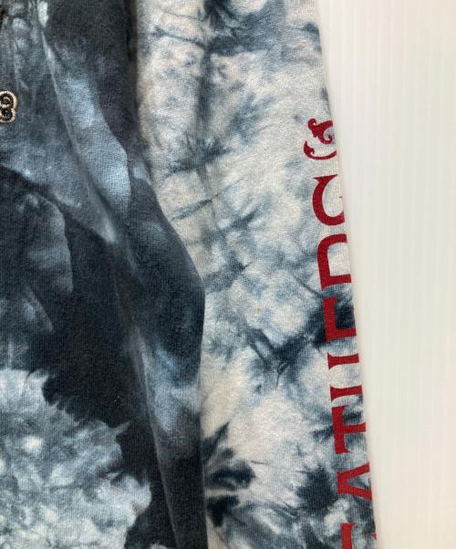 VANSON（バンソン）VANSON (バンソン) TOM and JERRY (トム アンド ジェリー) タイダイ柄刺繍ロンT グレー サイズ:XLの古着・服飾アイテム