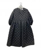 CAROLINA GLASERカロリナ グレイサー）の古着「キルティングワンピース」｜ブラック