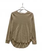 Plageプラージュ）の古着「premium フライス long Tシャツ」｜ベージュ