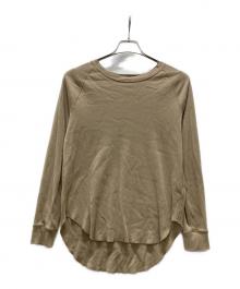 Plage（プラージュ）の古着「premium フライス long Tシャツ」｜ベージュ