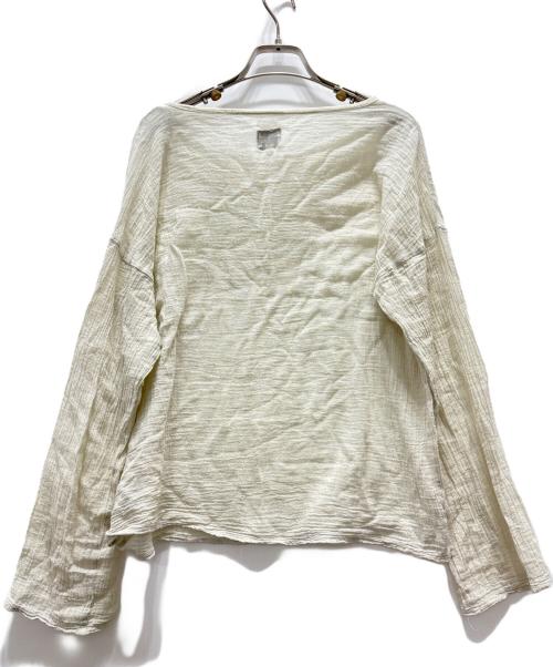 Plage（プラージュ）Plage (プラージュ) Ateliers Francais de Confection (ル アトリエフランセ デ コンフェクション) 別注 T-ブラウス2 アイボリー サイズ:TUの古着・服飾アイテム