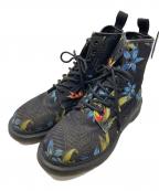 Dr.Martensドクターマーチン）の古着「花柄8ホールブーツ」｜ブラック