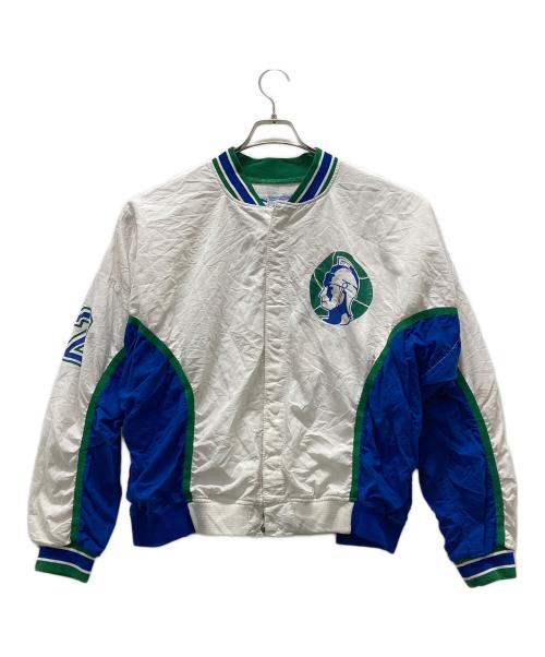 Champion（チャンピオン）Champion (チャンピオン) USA製ブルゾン ホワイト サイズ:44の古着・服飾アイテム