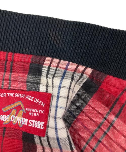 MARLBORO COUNTRY STORE（マルボロカントリーストア）MARLBORO COUNTRY STORE (マルボロカントリーストア) リバーシブル キルティングベスト ブラック サイズ:Lの古着・服飾アイテム