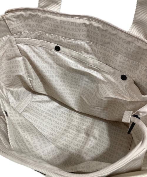 PEARLY GATES（パーリーゲイツ）PEARLY GATES (パーリーゲイツ) トートバッグ アイボリーの古着・服飾アイテム