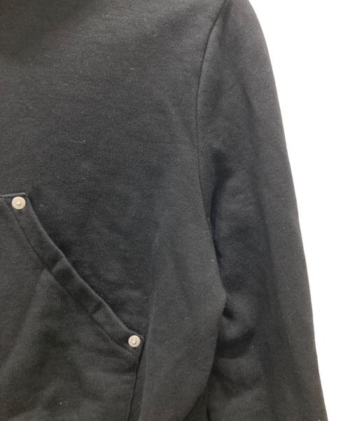 no mass prod（ノーマスプロッド）no mass prod (ノーマスプロッド) GLMNIST2 CROPPED HOODIE ブラック サイズ:Sの古着・服飾アイテム