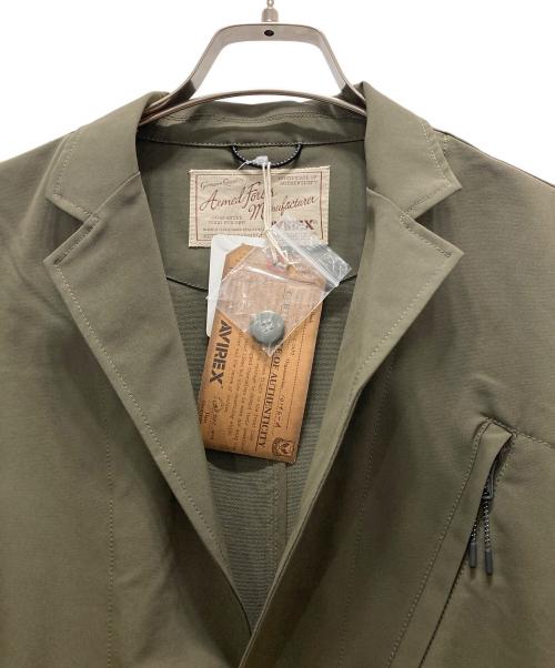 AVIREX（アヴィレックス）AVIREX (アヴィレックス) テーラードジャケット グリーン サイズ:Mの古着・服飾アイテム
