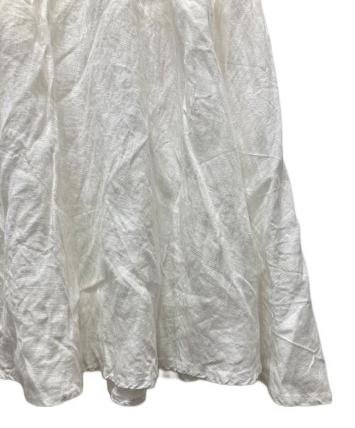 O'NEIL OF DUBLIN（オニールオブダブリン）O'NEIL OF DUBLIN (オニールオブダブリン) リネンロングスカート ホワイト サイズ:UK40の古着・服飾アイテム