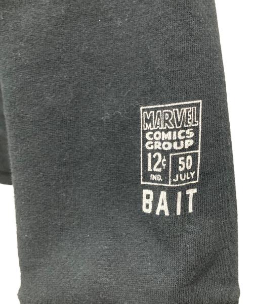 MARVEL（マーベル）MARVEL (マーベル) BAIT (ベイト) コラボフーディ ブラック サイズ:Sの古着・服飾アイテム