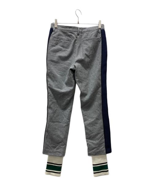 NON TOKYO（ノントーキョー）NON TOKYO (ノントーキョー) リブ レイヤードトラックパンツ グレー サイズ:38の古着・服飾アイテム