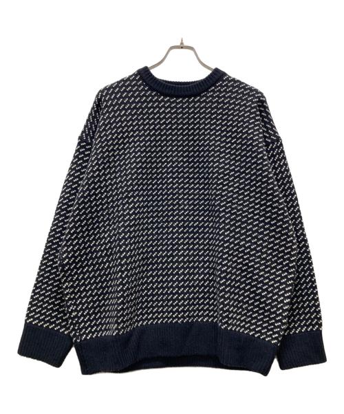 MACOBER（マコバ）MACOBER (マコバ) バーズアイニット ネイビー サイズ:記載無しの古着・服飾アイテム