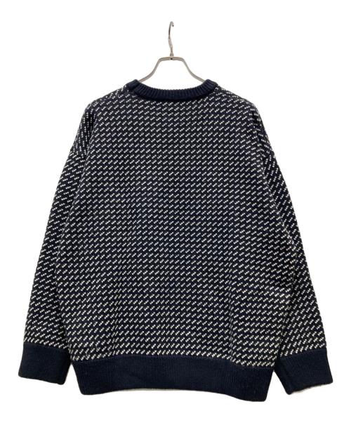 MACOBER（マコバ）MACOBER (マコバ) バーズアイニット ネイビー サイズ:記載無しの古着・服飾アイテム