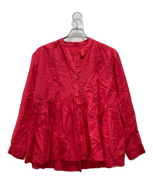 green label relaxing（グリーンレーベルリラクシング）green label relaxing (グリーンレーベルリラクシング) 全方位映えブラウス レッド サイズ:表記サイズ無しの古着・服飾アイテム