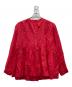 green label relaxing（グリーンレーベルリラクシング）の古着「全方位映えブラウス」｜レッド