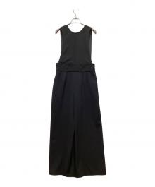 green label relaxing（グリーンレーベルリラクシング）の古着「ドライツイルリーンサロペット」｜ブラック