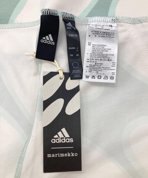 adidas（アディダス）adidas (アディダス) marimekko (マリメッコ) パンツ ホワイト×グリーン サイズ:XL 未使用品の古着・服飾アイテム