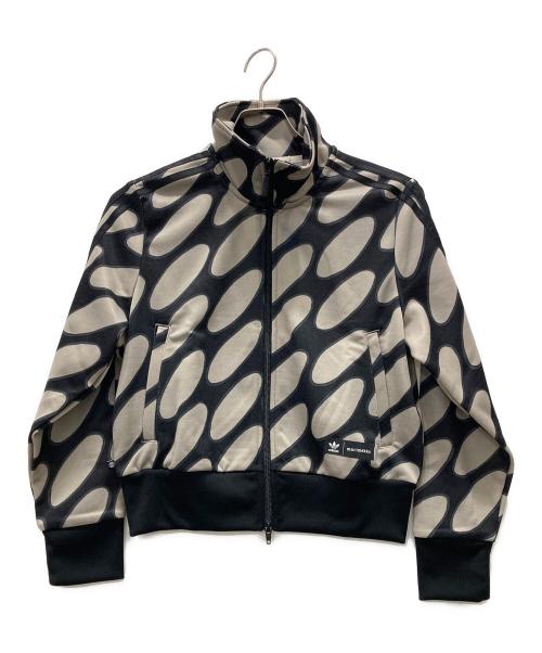 adidas（アディダス）adidas (アディダス) marimekko (マリメッコ) トラックジャケット ベージュ×ブラック サイズ:2XLの古着・服飾アイテム