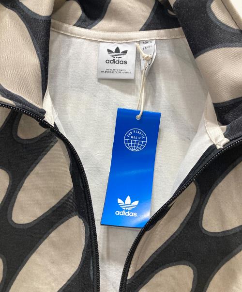 adidas（アディダス）adidas (アディダス) marimekko (マリメッコ) トラックジャケット ベージュ×ブラック サイズ:2XLの古着・服飾アイテム