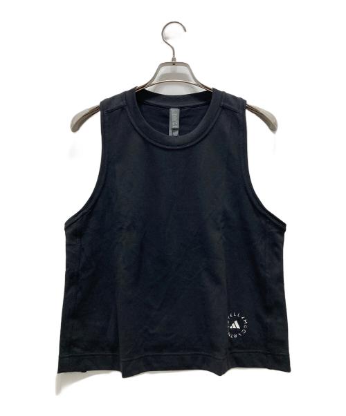 adidas by stella McCartney（アディダス バイ ステラマッカートニー）adidas by stella McCartney (アディダス バイ ステラマッカートニー) ノースリーブカットソー ブラック サイズ:3XLの古着・服飾アイテム
