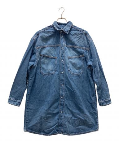 中古・古着通販】DIESEL (ディーゼル) スリットデニムシャツワンピース