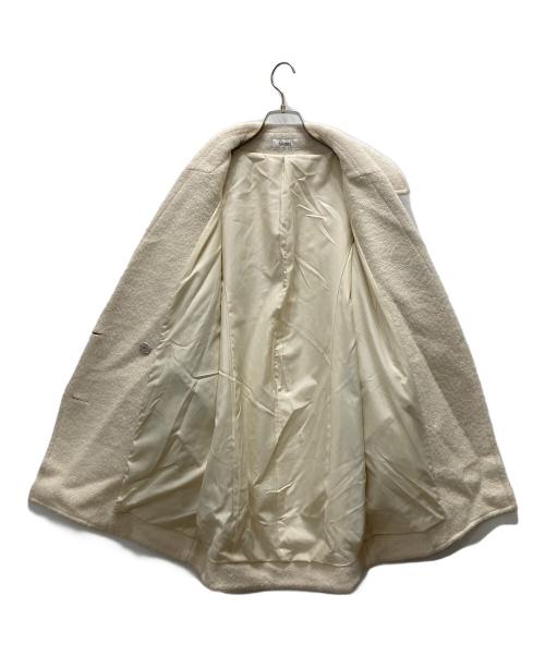 Snidel（スナイデル）Snidel (スナイデル) ウールコクーンダブルコート ホワイトの古着・服飾アイテム