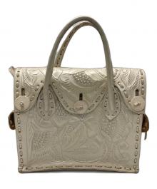 Carving Tribes（カービングトライブス）の古着「ハンドバッグ」｜アイボリー