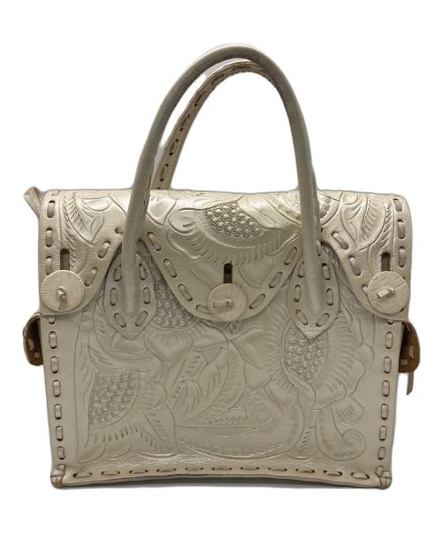 Carving Tribes（カービングトライブス）Carving Tribes (カービングトライブス) ハンドバッグ アイボリーの古着・服飾アイテム