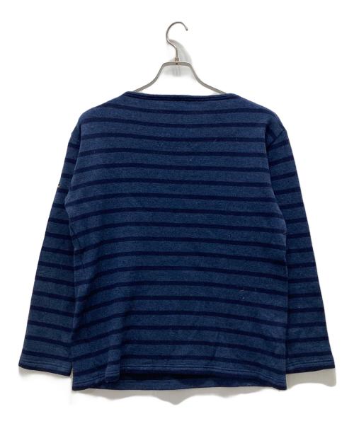 SAINT JAMES（セントジェームス）SAINT JAMES (セントジェームス) ボーダーニット ブルー サイズ:Mの古着・服飾アイテム