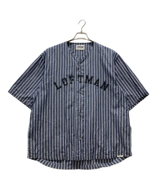 NOWHAW（ノウハウ）NOWHAW (ノウハウ) ベースボールシャツ ブルー サイズ:Mの古着・服飾アイテム