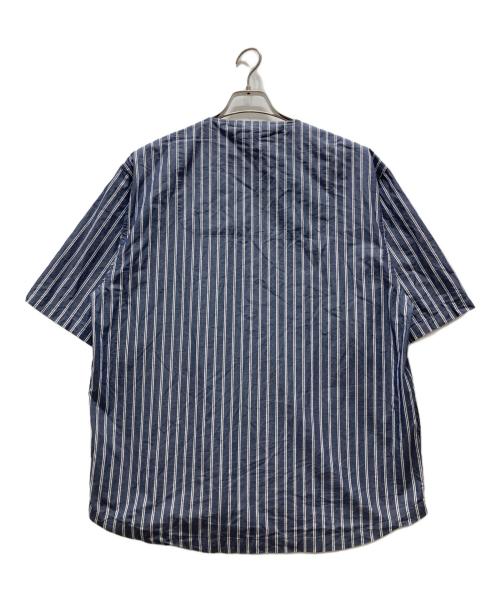 NOWHAW（ノウハウ）NOWHAW (ノウハウ) ベースボールシャツ ブルー サイズ:Mの古着・服飾アイテム