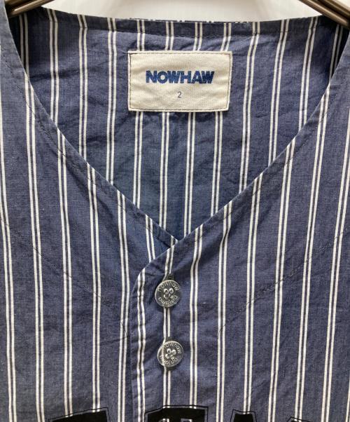 NOWHAW（ノウハウ）NOWHAW (ノウハウ) ベースボールシャツ ブルー サイズ:Mの古着・服飾アイテム