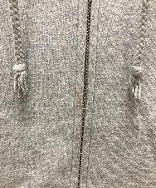 stussy（ステューシー）stussy (ステューシー) フロントロゴ ジップパーカー グレー サイズ:XLの古着・服飾アイテム