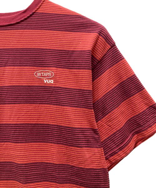WTAPS（ダブルタップス）WTAPS (ダブルタップス) ボーダーTシャツ レッド サイズ:X04の古着・服飾アイテム
