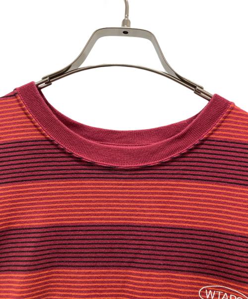 WTAPS（ダブルタップス）WTAPS (ダブルタップス) ボーダーTシャツ レッド サイズ:X04の古着・服飾アイテム