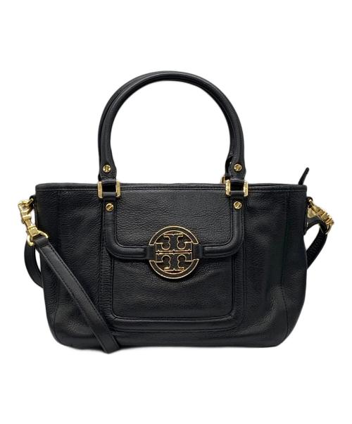 TORY BURCH（トリーバーチ）TORY BURCH (トリーバーチ) 2WAYバッグ ブラックの古着・服飾アイテム