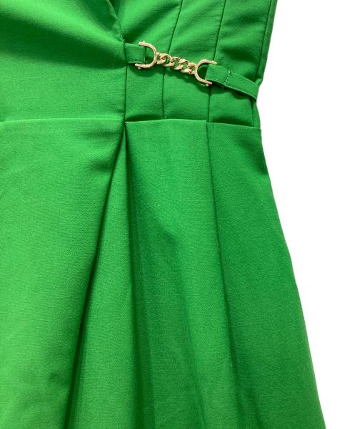 Snidel（スナイデル）Snidel (スナイデル) ビット ワイドパンツ グリーンの古着・服飾アイテム