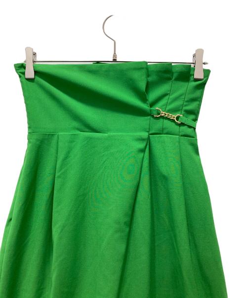 Snidel（スナイデル）Snidel (スナイデル) ビット ワイドパンツ グリーンの古着・服飾アイテム