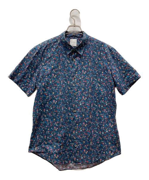 PAUL SMITH（ポールスミス）PAUL SMITH (ポールスミス) 小花柄シャツ ブルー サイズ:Lの古着・服飾アイテム