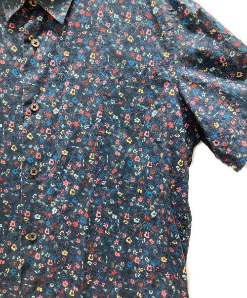 PAUL SMITH（ポールスミス）PAUL SMITH (ポールスミス) 小花柄シャツ ブルー サイズ:Lの古着・服飾アイテム
