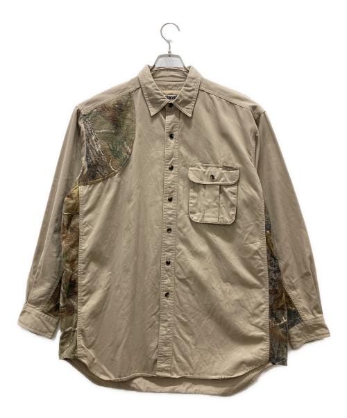 Wrangler（ラングラー）Wrangler (ラングラー) ロング丈シャツ ブラウン サイズ:XLの古着・服飾アイテム