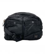 PORTERポーター）の古着「2WAYウエスト ショルダーバッグ」｜ブラック