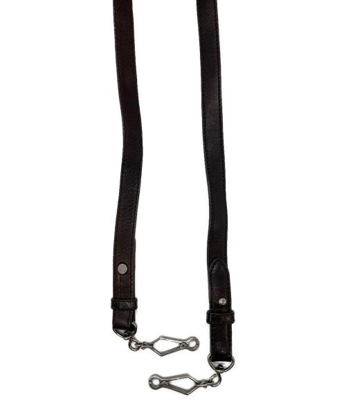 MIU MIU（ミュウミュウ）MIU MIU (ミュウミュウ) 2WAYレザーバッグ ブラウンの古着・服飾アイテム