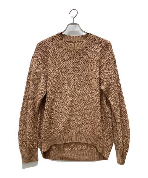 UNFIL（アンフィル）UNFIL (アンフィル) エジプトコットンアムンゼンニット ベージュ サイズ:1の古着・服飾アイテム