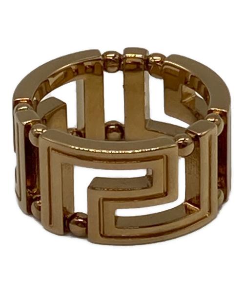 VERSACE（ヴェルサーチェ）VERSACE (ヴェルサーチェ) グレカリング ゴールド(色) サイズ:11号の古着・服飾アイテム