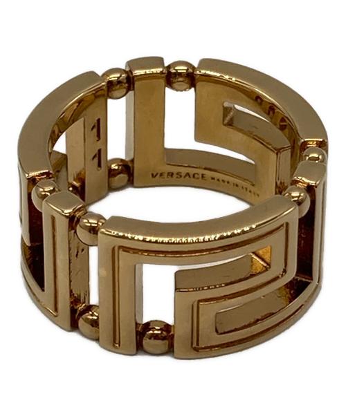 VERSACE（ヴェルサーチェ）VERSACE (ヴェルサーチェ) グレカリング ゴールド(色) サイズ:11号の古着・服飾アイテム