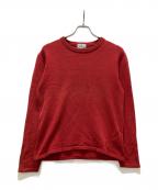 Kennett & Lindsellケネットアンドリンゼル）の古着「クルーネックニット」｜レッド