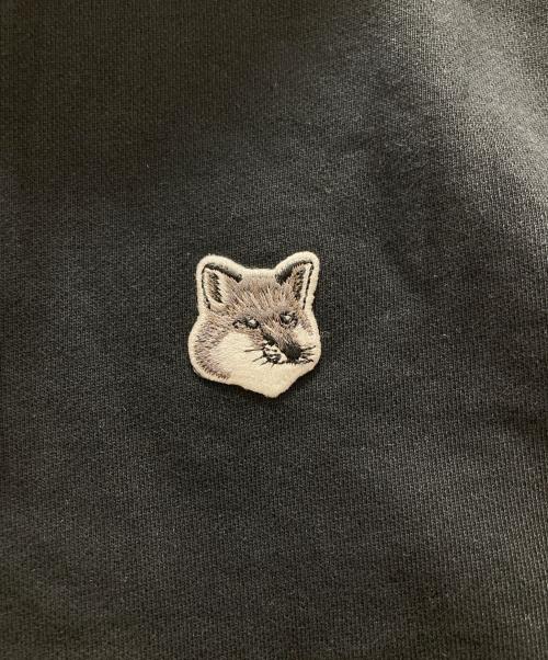 maison kitsune（メゾンキツネ）MAISON KITSUNE (メゾンキツネ) ワッペンパーカー ブラック サイズ:XSの古着・服飾アイテム