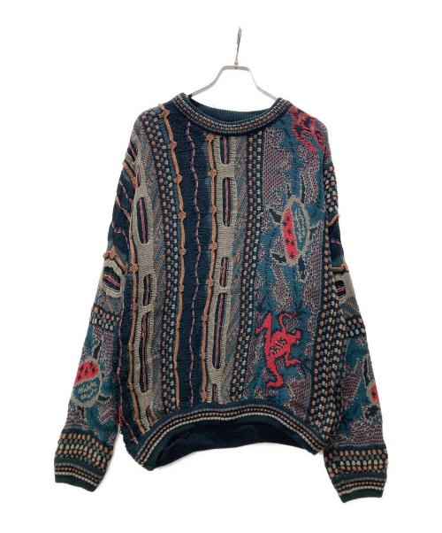 CARLO ALBERTO（カルロ アルベルト）carlo alberto (カルロ アルベルト) 豪州製3Dニット ネイビー サイズ:Mの古着・服飾アイテム