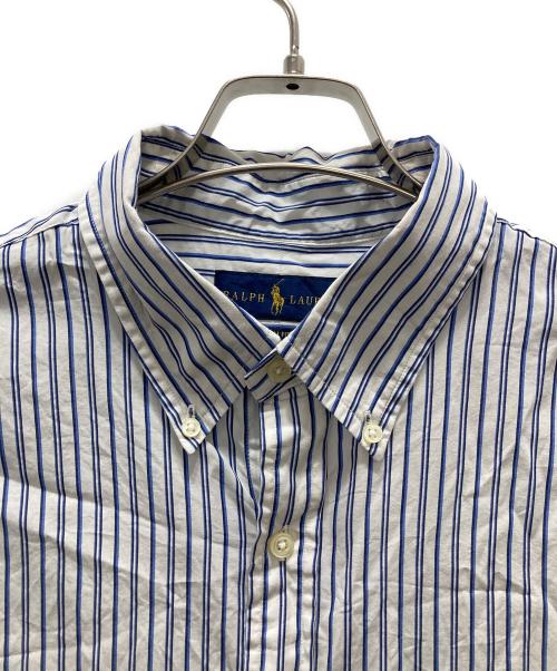 RALPH LAUREN（ラルフローレン）RALPH LAUREN (ラルフローレン) ストライプシャツ ブルー×ホワイト サイズ:XLの古着・服飾アイテム